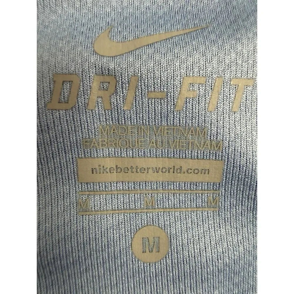Nike Tank Top Dri Fit Geometric Blue Print Running Yoga Womens Medium